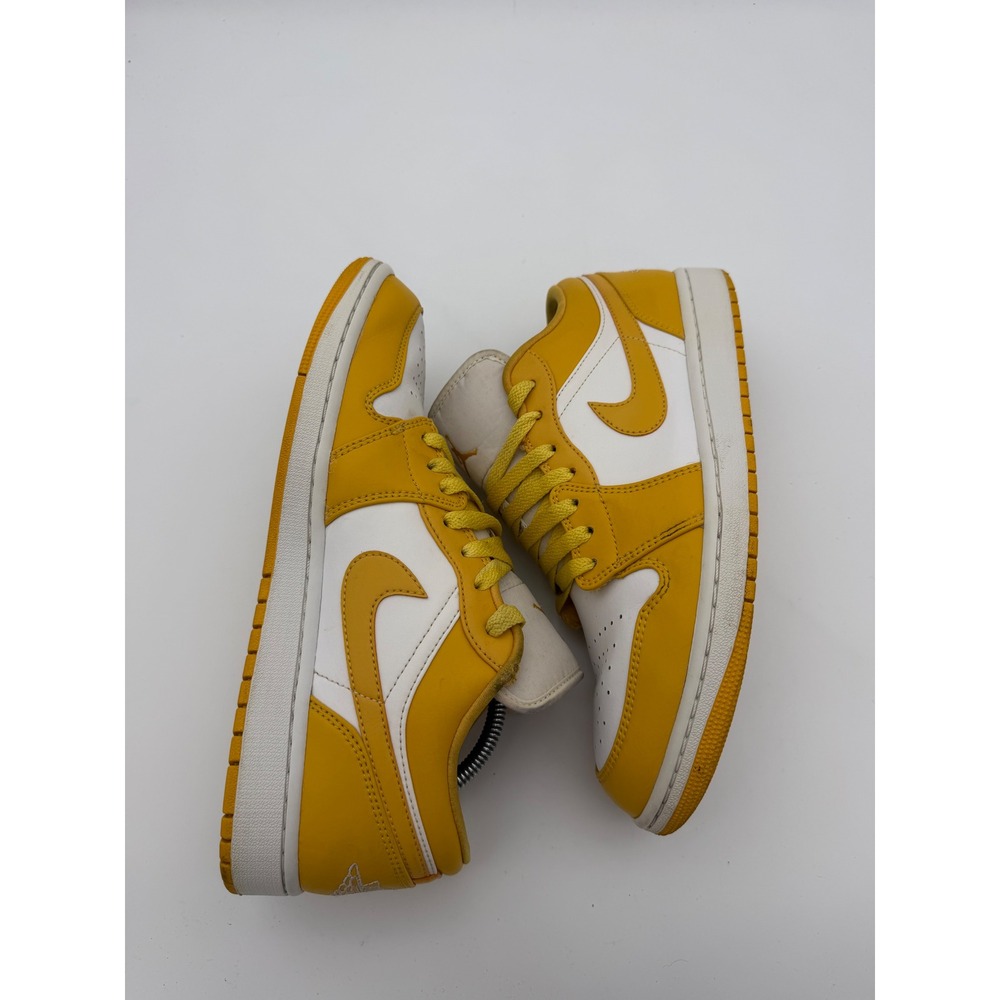 Nike Air Jordan 1 Low Pollen Yellow White Sneakers 553558-171 Mens 10.5 - Picture 5 of 8